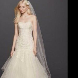 Brand New Oleg Cassini Strapless Mermaid Dress - 6